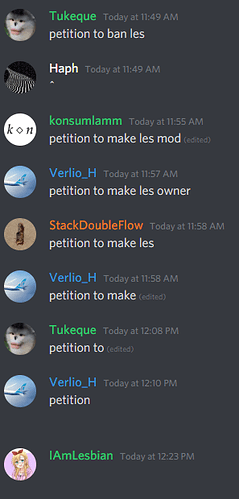 petition to les
