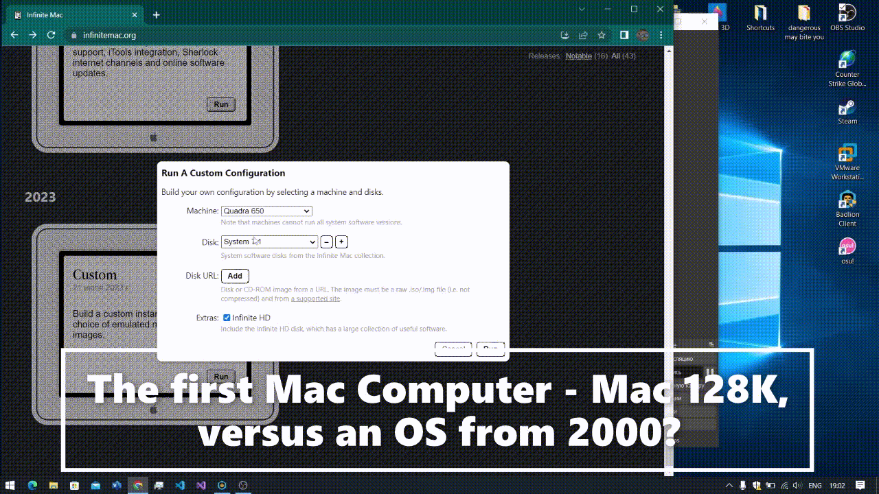 running mac9 0 4 with different systems (2)